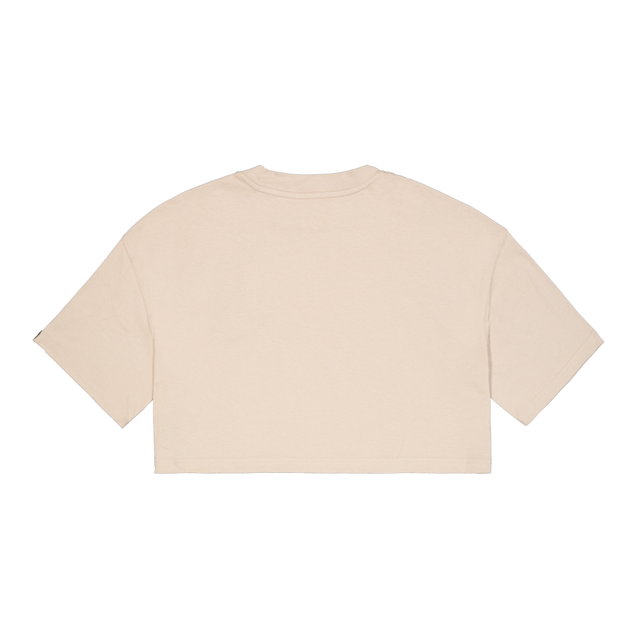 Basic Small Logo Cropped PP T-Shirt Women - organic beige