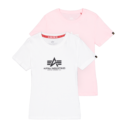 New Basic Big Logo T-Shirt 2 Pack Women - white/pastel pink