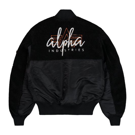 MA-1 Teddy Bomber Jacket - black