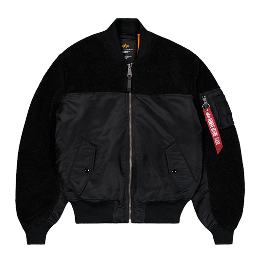 MA-1 Teddy Bomber Jacket - black