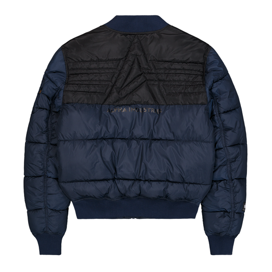 MA-1 Logo Puffer Winter Jacket - ultra navy