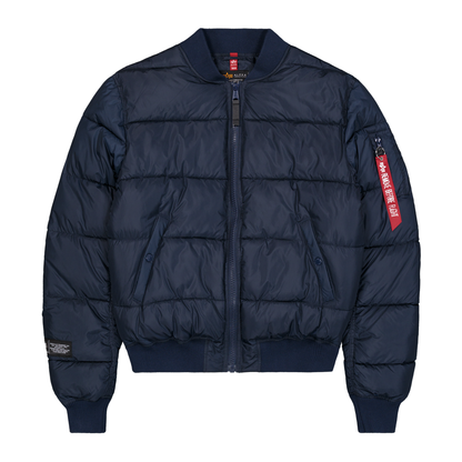 MA-1 Logo Puffer Winter Jacket - ultra navy