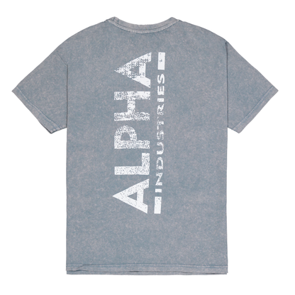 Vintage Backprint T-Shirt - denim blue