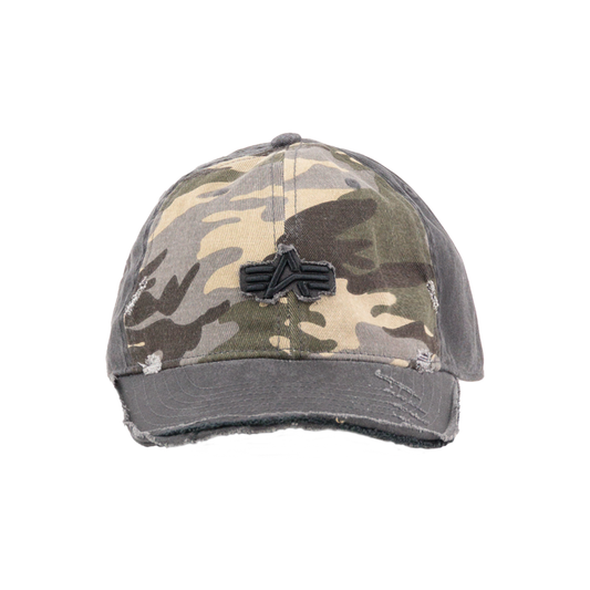 Distressed Logo Camo Cap - wdl camo 65