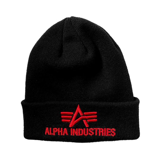 3D Beanie - black/red