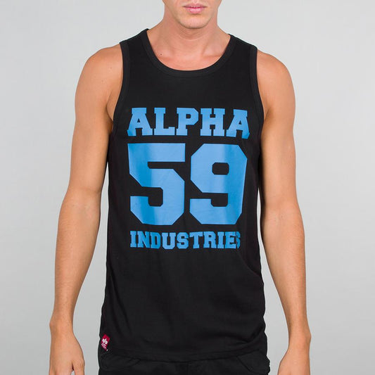 59 Tank - black/neonblue
