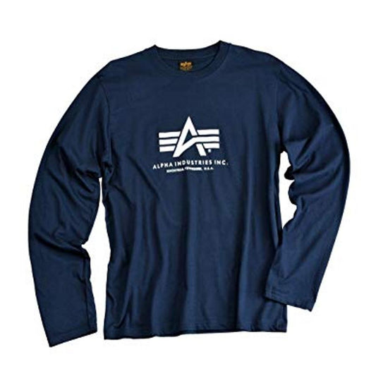 Basic T LS - navy