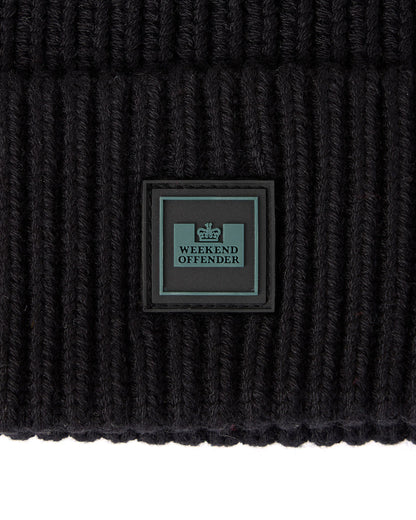 Kettama Rib Knit Beanie - Black