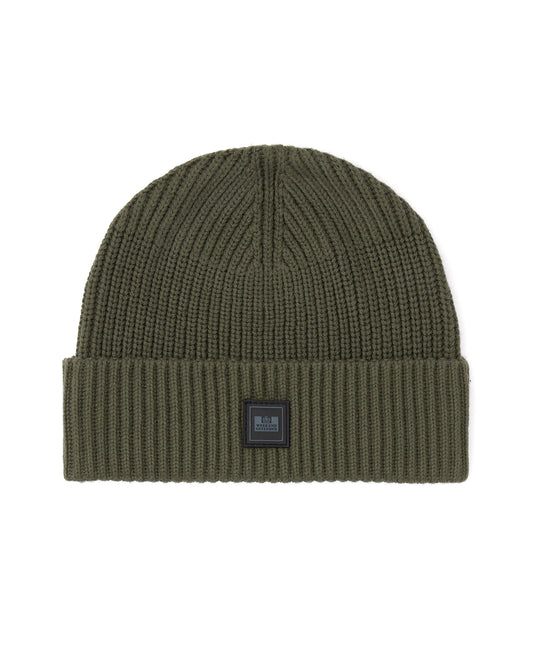 Kettama Rib Knit Beanie - Black Forest Green