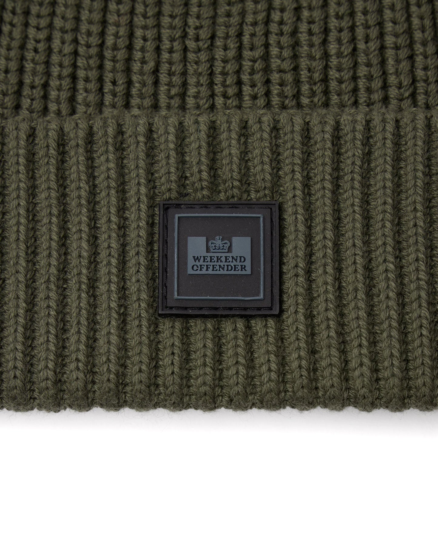 Kettama Rib Knit Beanie - Black Forest Green