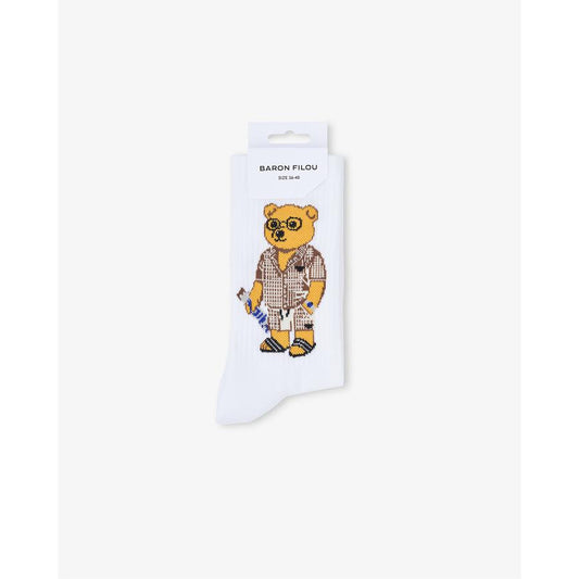 SS25 3-Pack Baron Filou Jacquard Socks, Filou CXIII., Filou CXVIII., Filou CXV. - white