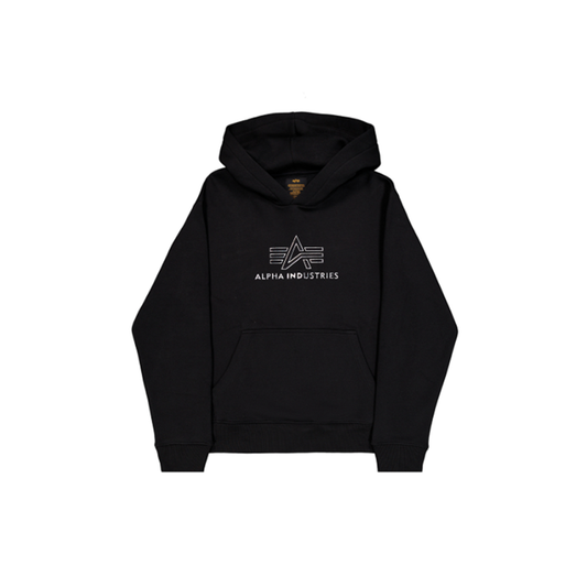 Basic Big Logo TPU Hoodie - black/chrome