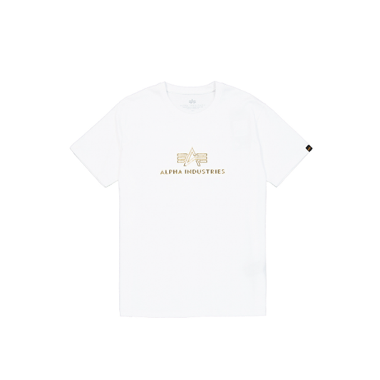 Basic Mid Logo TPU T-Shirt - white/gold