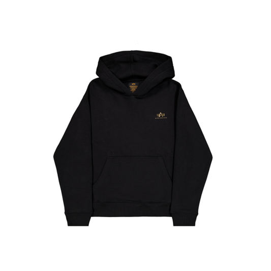 Basic Small Logo TPU Hoodie - black/shiny gold