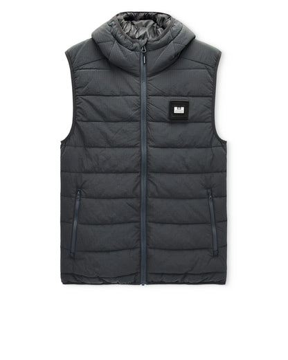 Toronto Hooded Gilet - Cyclone Grey