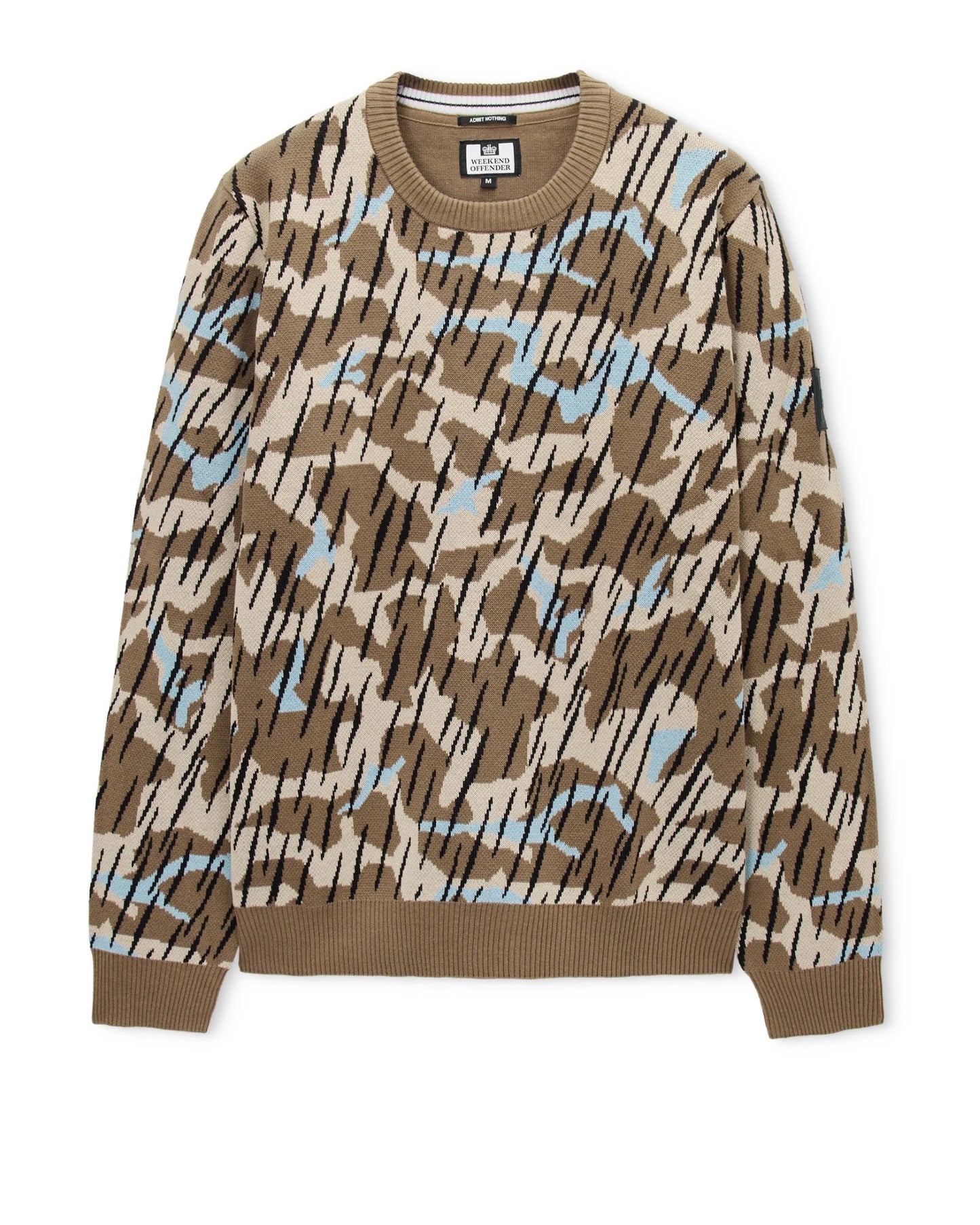 Difranco Camo Jumper - Tobacco Brown