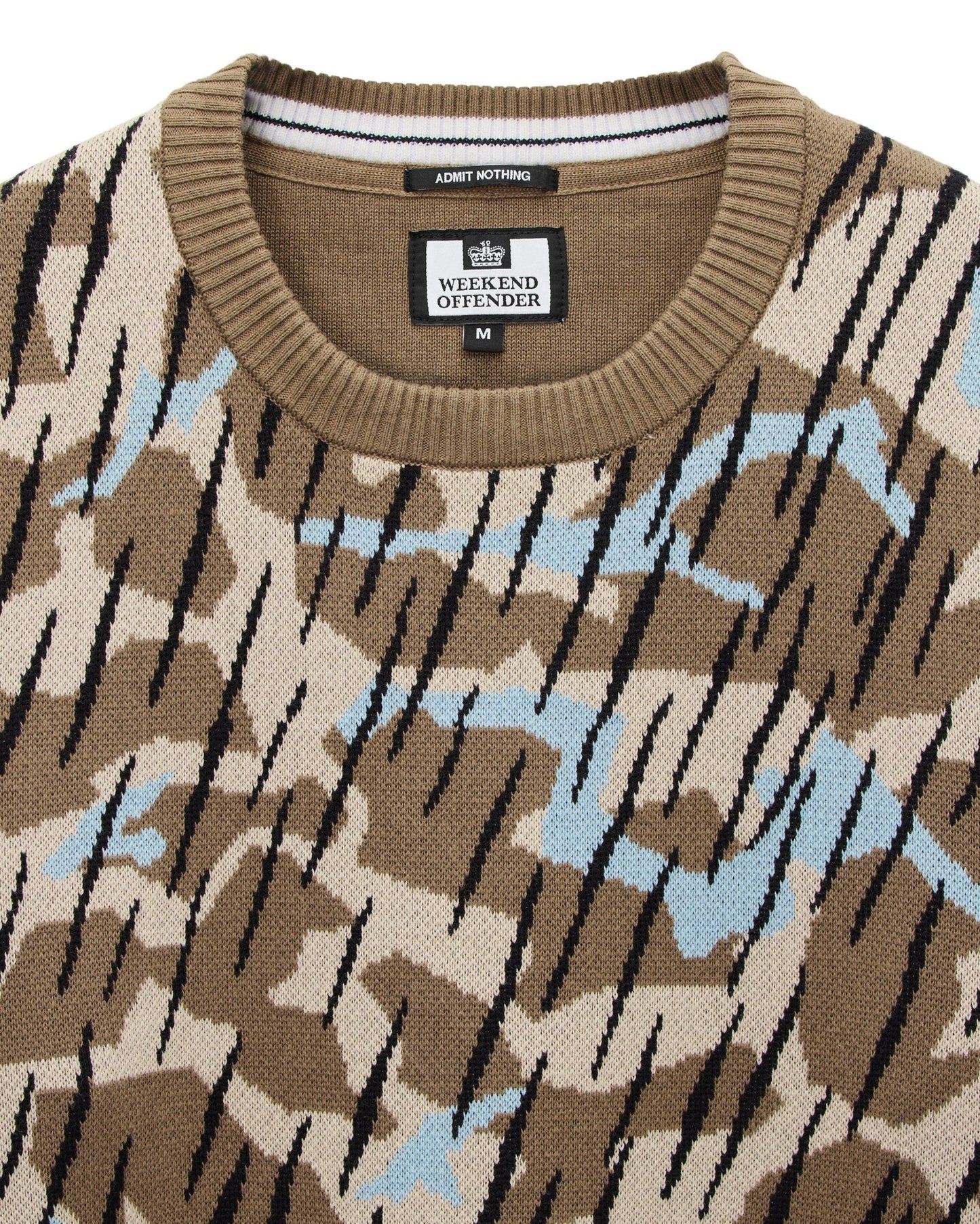 Difranco Camo Jumper - Tobacco Brown