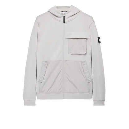 Daponte Zip Through Hoodie - rhino