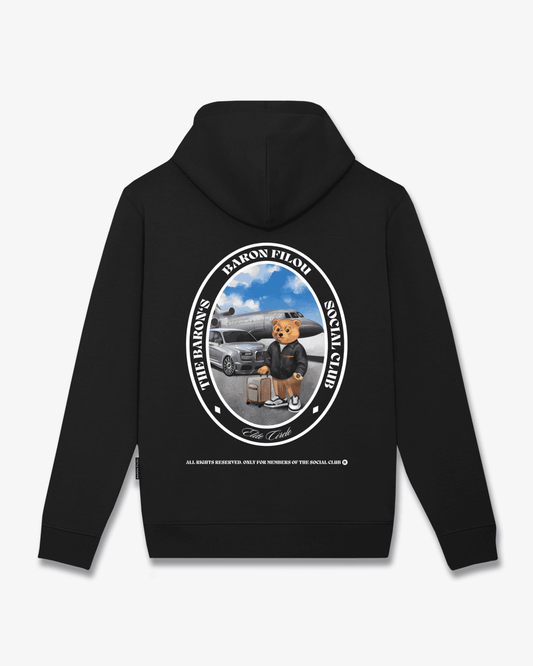 FW25 Hoodie Oval Backprint Filou CLI. - Black