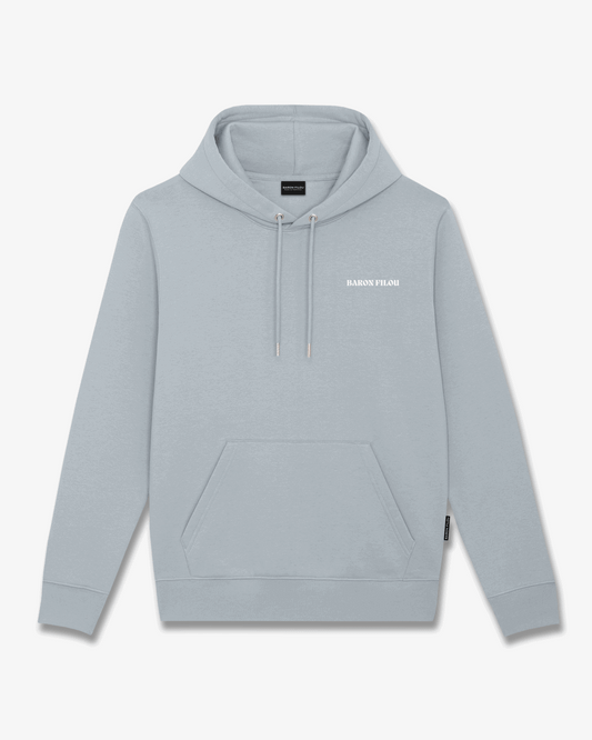 FW25 Hoodie Oval Backprint Filou CXLIX. - Frosted blue