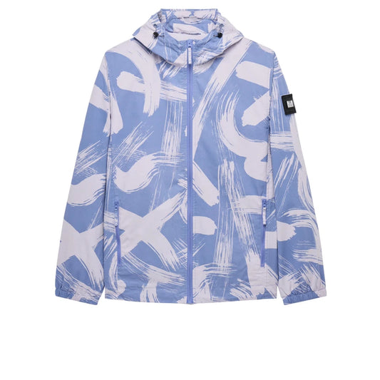 Technician Camo Cotton Jacket - cornflower blue