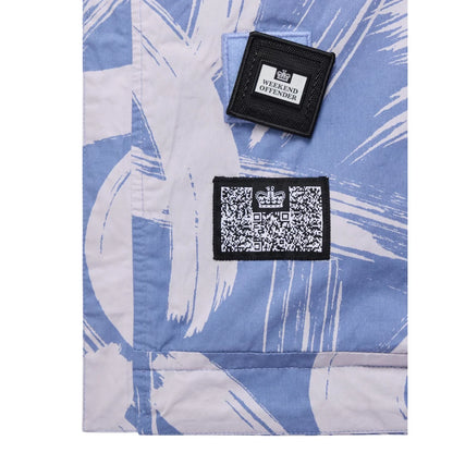 Technician Camo Cotton Jacket - cornflower blue