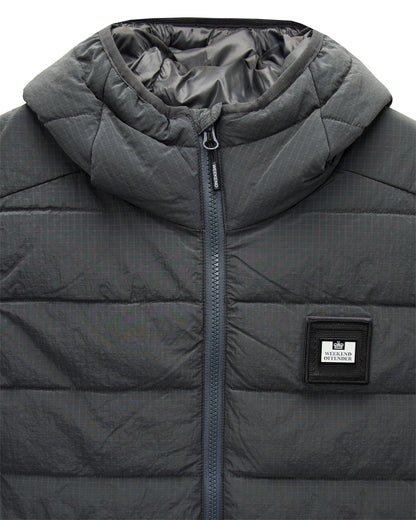 Toronto Hooded Gilet - Cyclone Grey