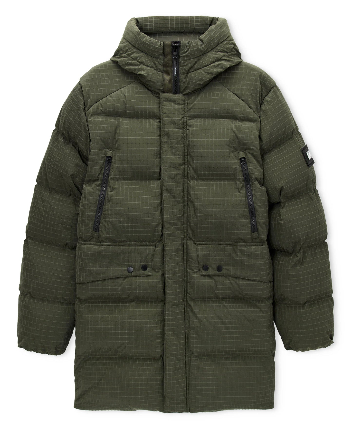 Lombardo Longline Primaloft Jacket - Black Forest Green