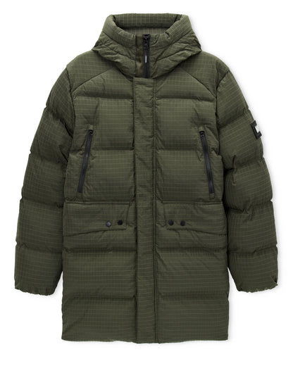 Lombardo Longline Primaloft Jacket - Black Forest Green