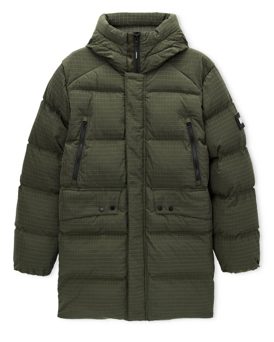 Lombardo Longline Primaloft Jacket - Black Forest Green