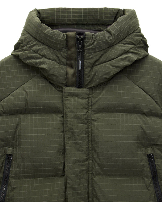 Lombardo Longline Primaloft Jacket - Black Forest Green