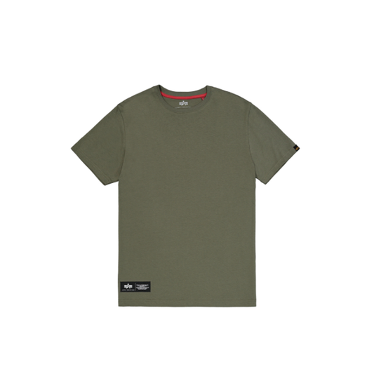 Label Backprint T-Shirt - dark olive