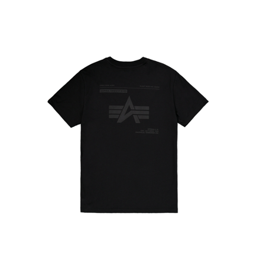Label Backprint T-Shirt - black/black