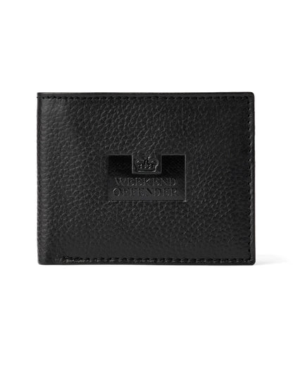 Leather Billfold Wallet With Gift Box - Black