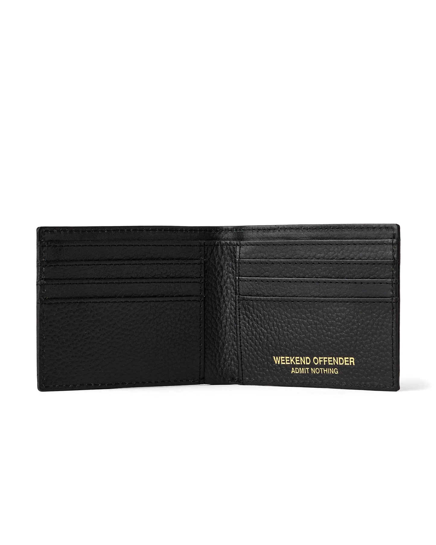 Leather Billfold Wallet With Gift Box - Black