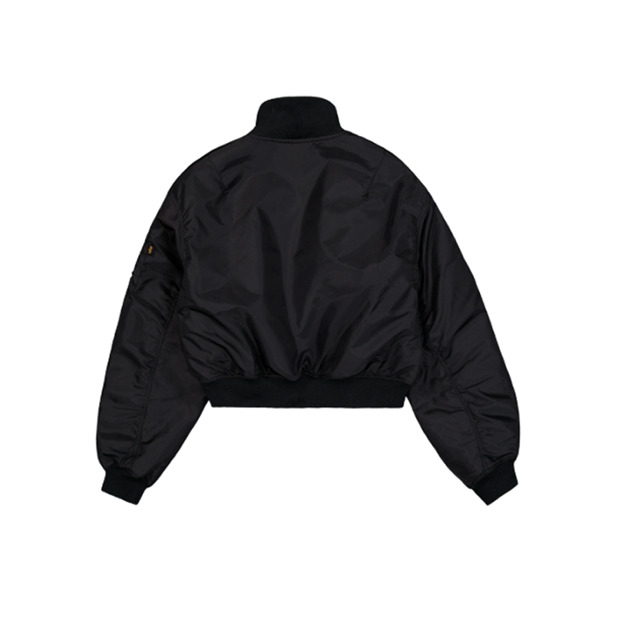 MA-1 Cropped Bomber Jacket Women - black