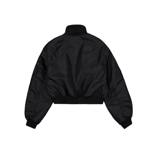 MA-1 Cropped Bomber Jacket Women - black