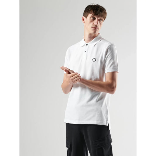 SS Pique Polo - Optic White