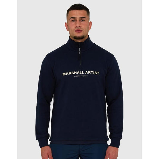 Coastal Erosion 1/4 Zip Sweat - Navy