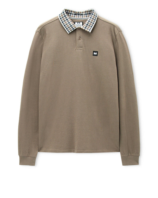 Lindley Long Sleeve Polo Shirt - Tobacco Brown