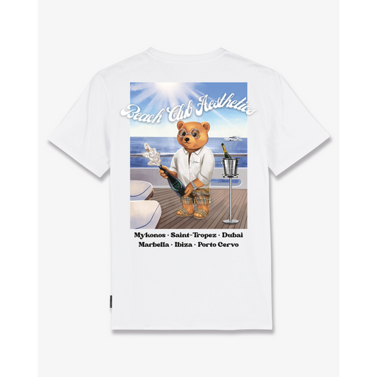 SS25 Poster Backprint T-Shirt, Filou CXIV. - White