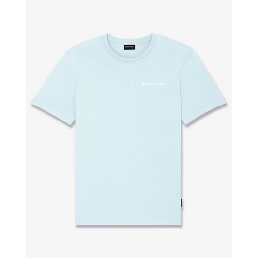 SS25 Poster Backprint T-Shirt, Filou CXXI. - Sky Blue