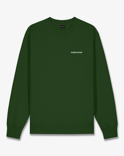 FW25 Pullover Oval Backprint Filou CXLVI. - Forest green