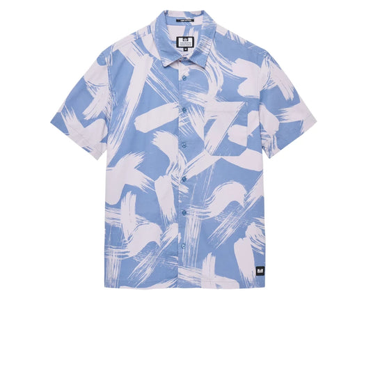 Toshima Camo Shirt - cornflower blue
