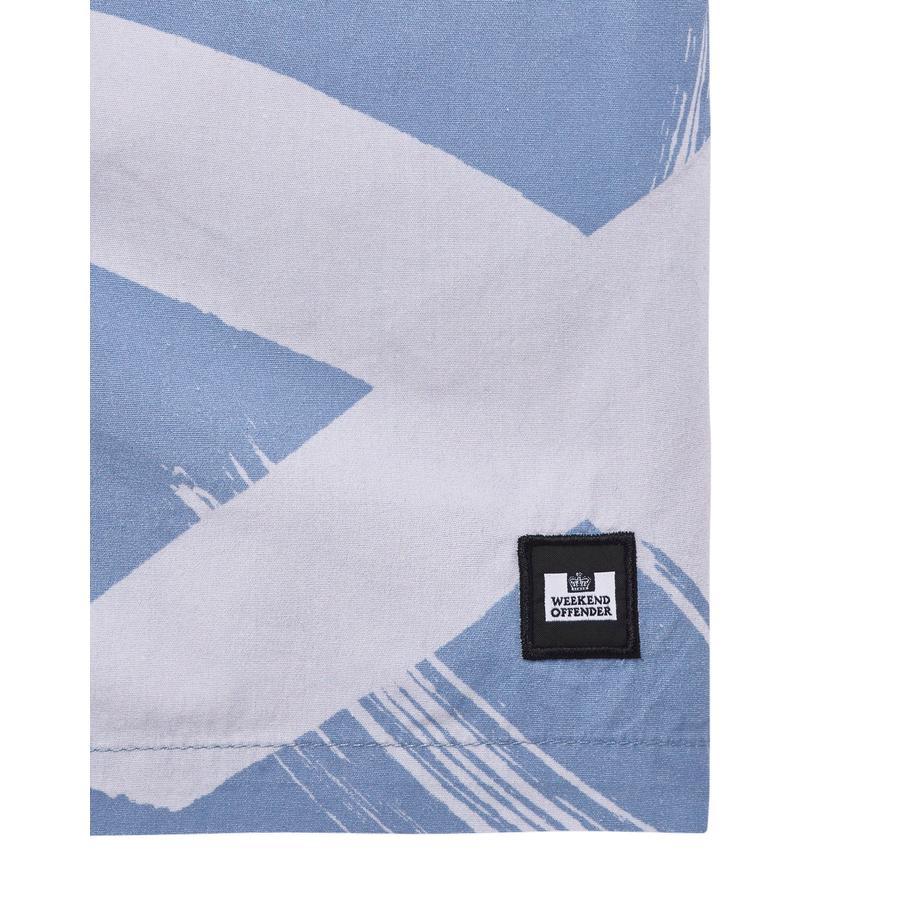 Anzio Camo Shorts - cornflower blue