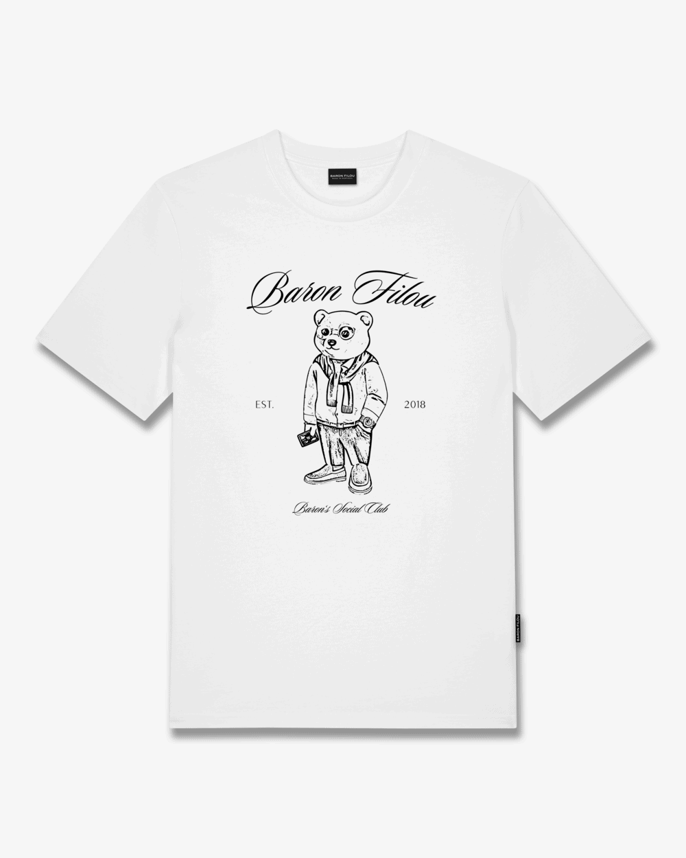 FW25 T-Shirt Filou CLII. Backprint Sketch - White