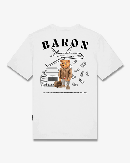 FW25 T-Shirt Backprint Filou CXLVI. BARON - White