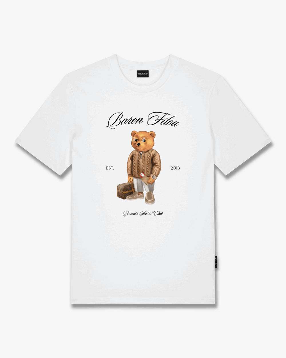 FW25 T-Shirt Filou CXLVI. Baron’s Social Club - White