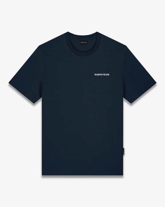 FW25 T-Shirt Oval Backprint Filou CLII. - Navy blue