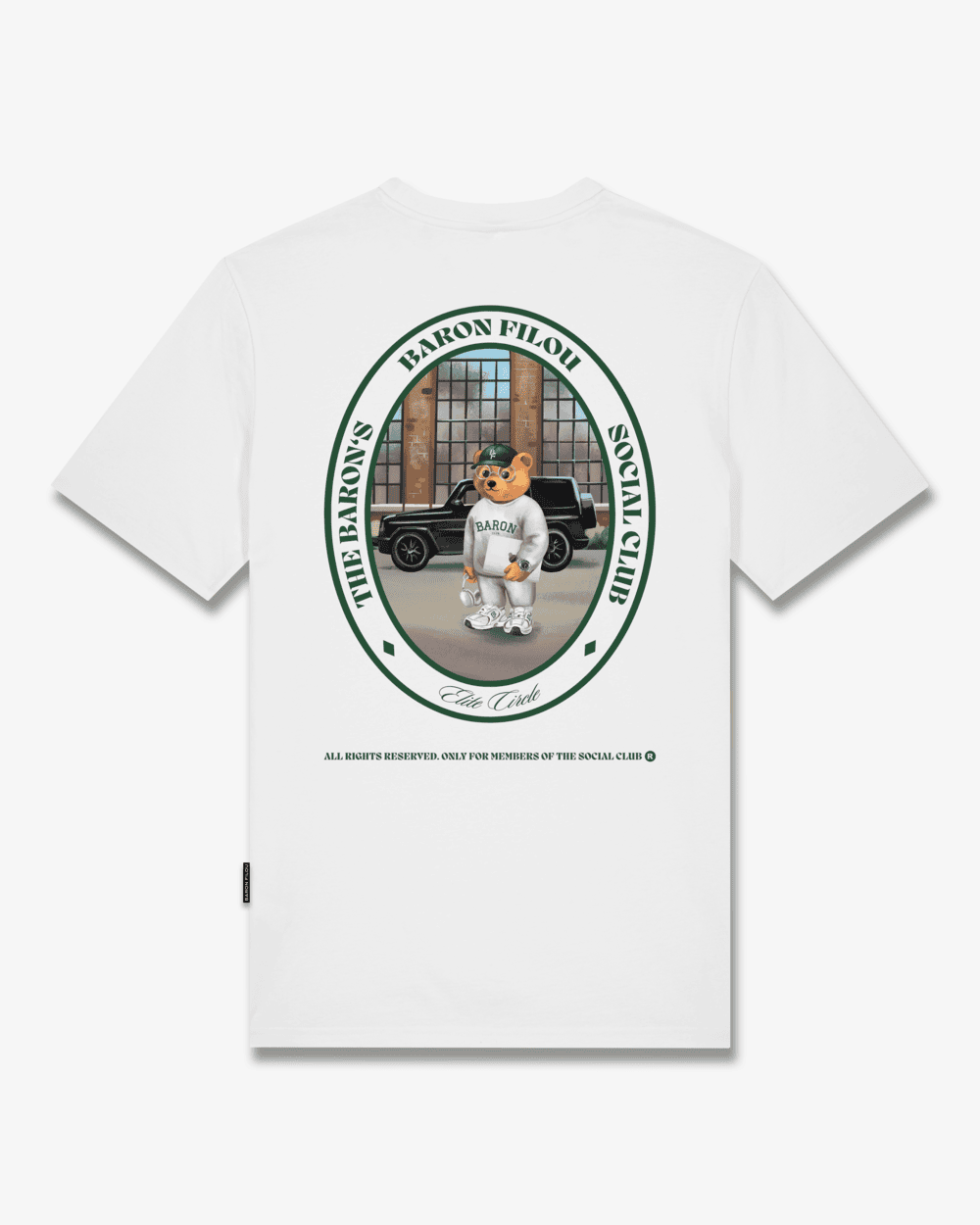 FW25 T-Shirt Oval Backprint Filou CXLVII. - White